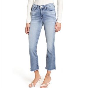 STS blue high waisted jeans with raw hem
